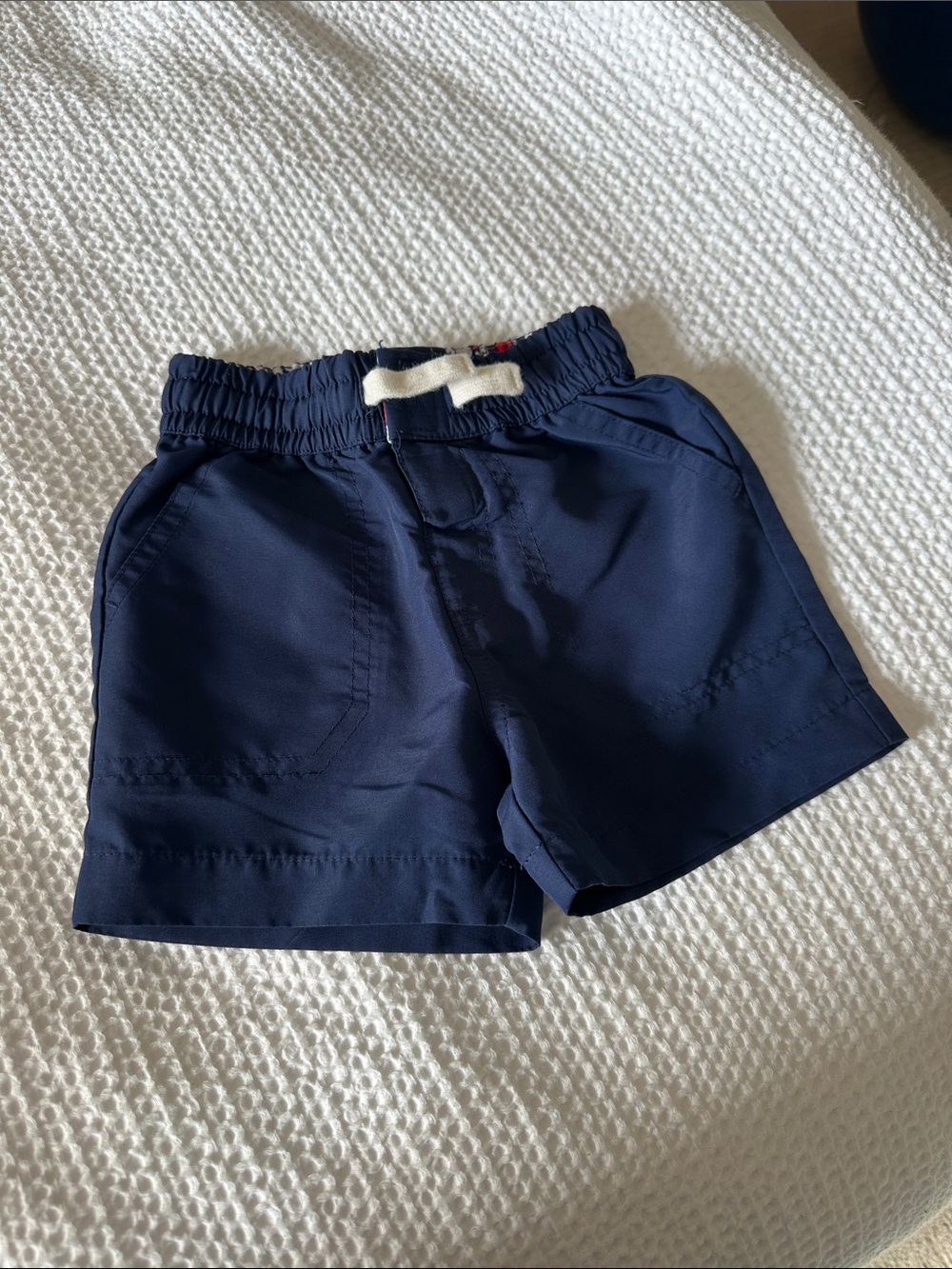Vineyard Vines Navy x target Kids Elastic-Waist Shorts with White Drawstring